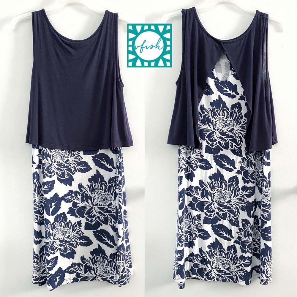 Vfish navy floral dress